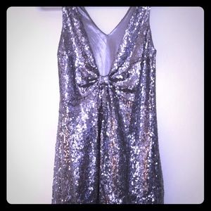 Silver Sequence mini dress